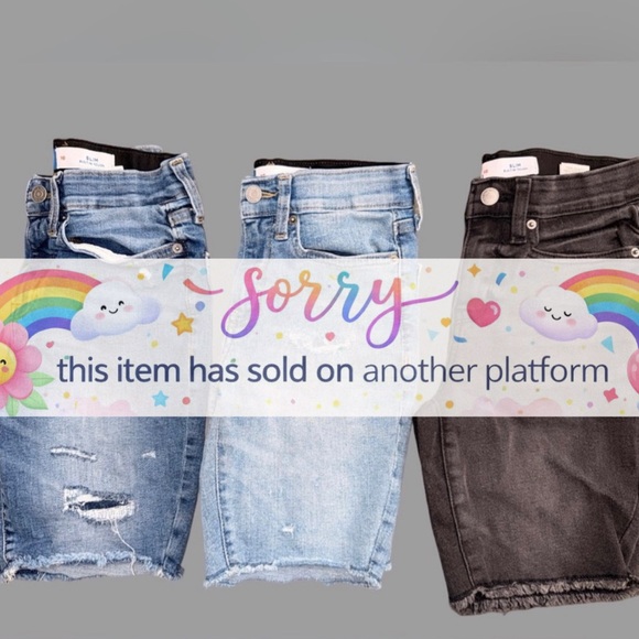 Old Navy Other - Old Navy Boys Denim Shorts | 3 Pairs | Size 10 Slim Fit | Like New
